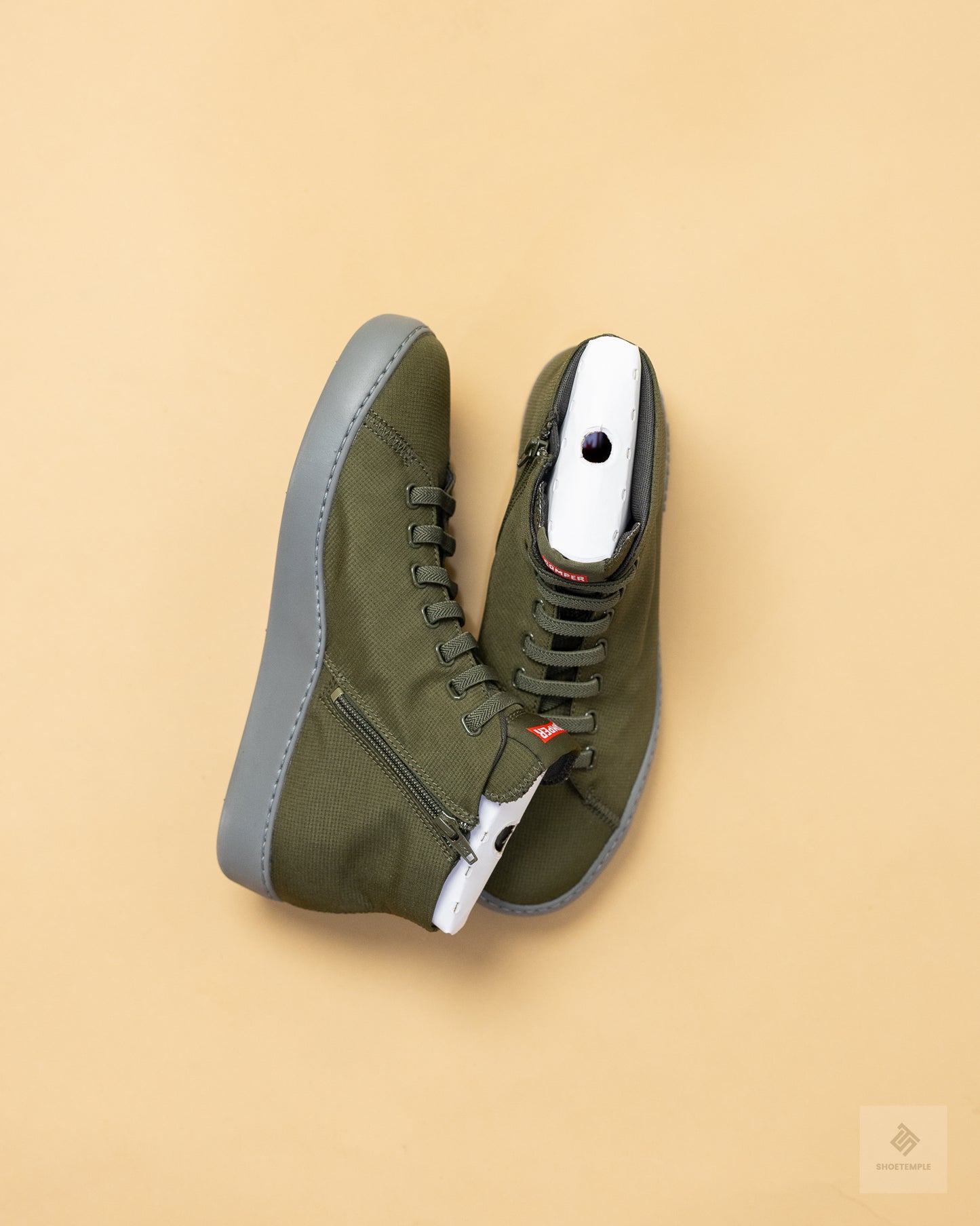 Camper Peu Touring High-Top Sneaker – Olive Green