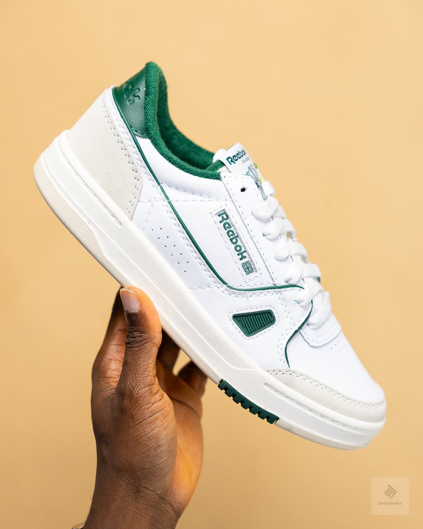 Reebok Men's LT Court Shoes – White/Green