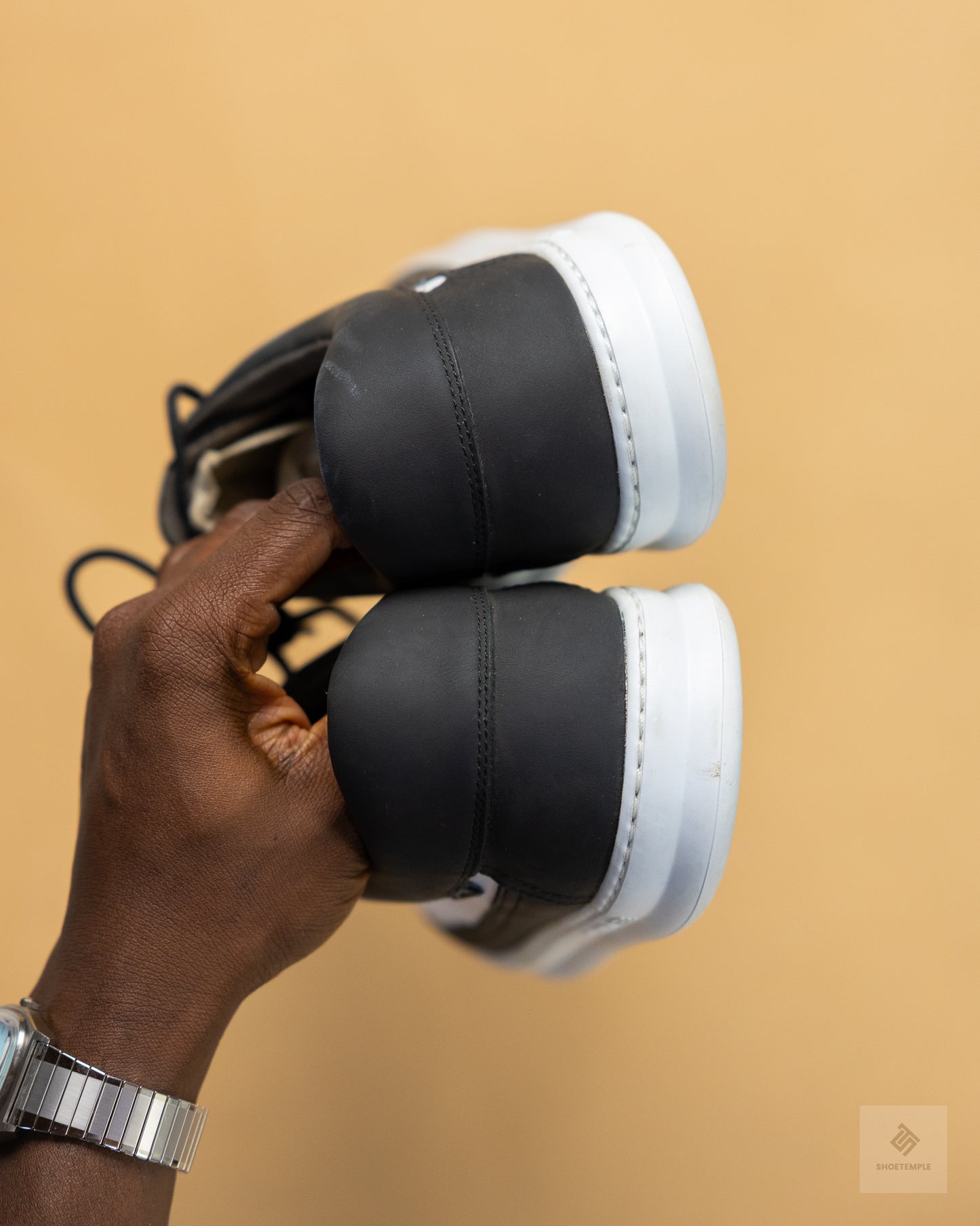 Camper Runner Leather Sneakers – Black/White