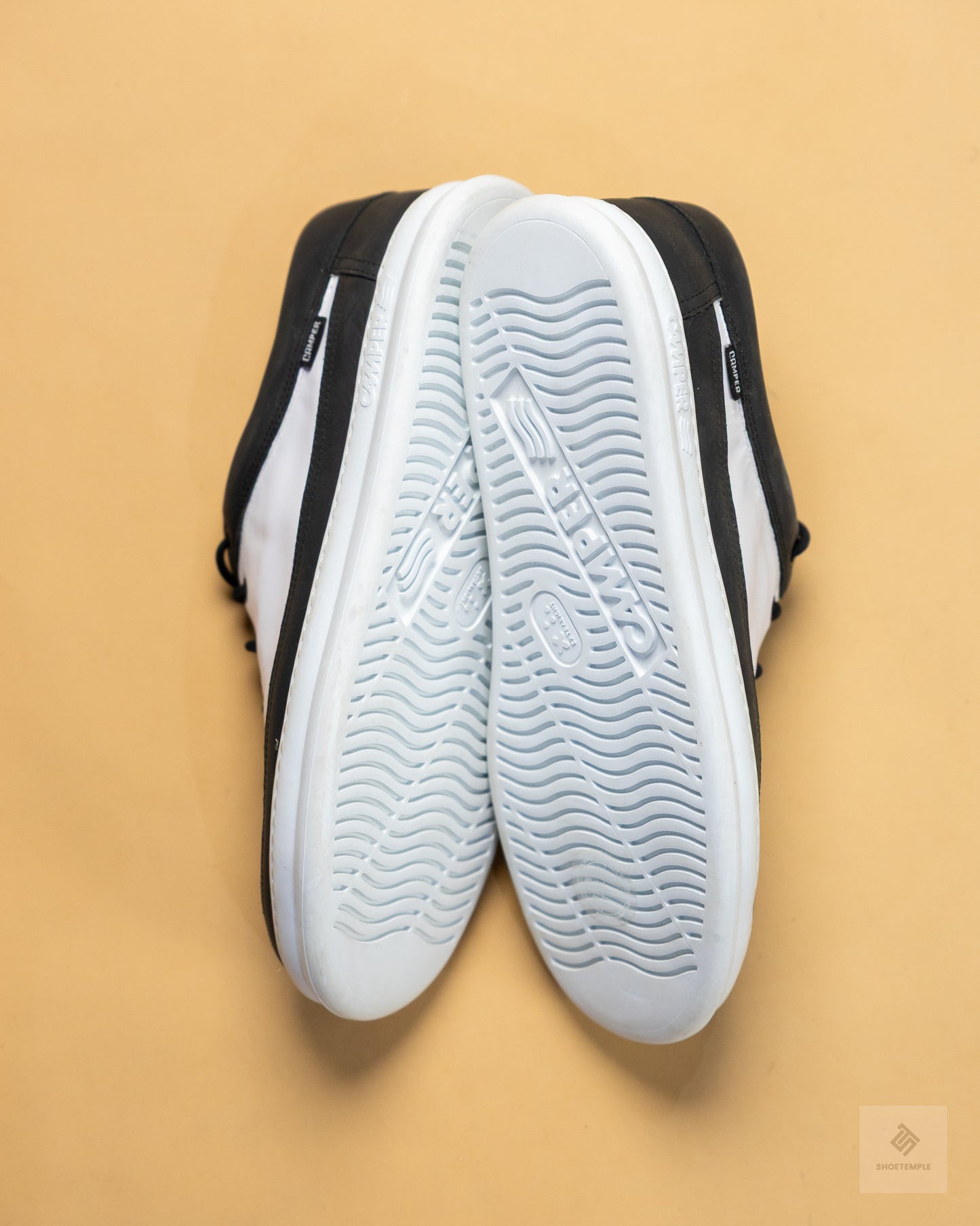 Camper Runner Leather Sneakers – Black/White