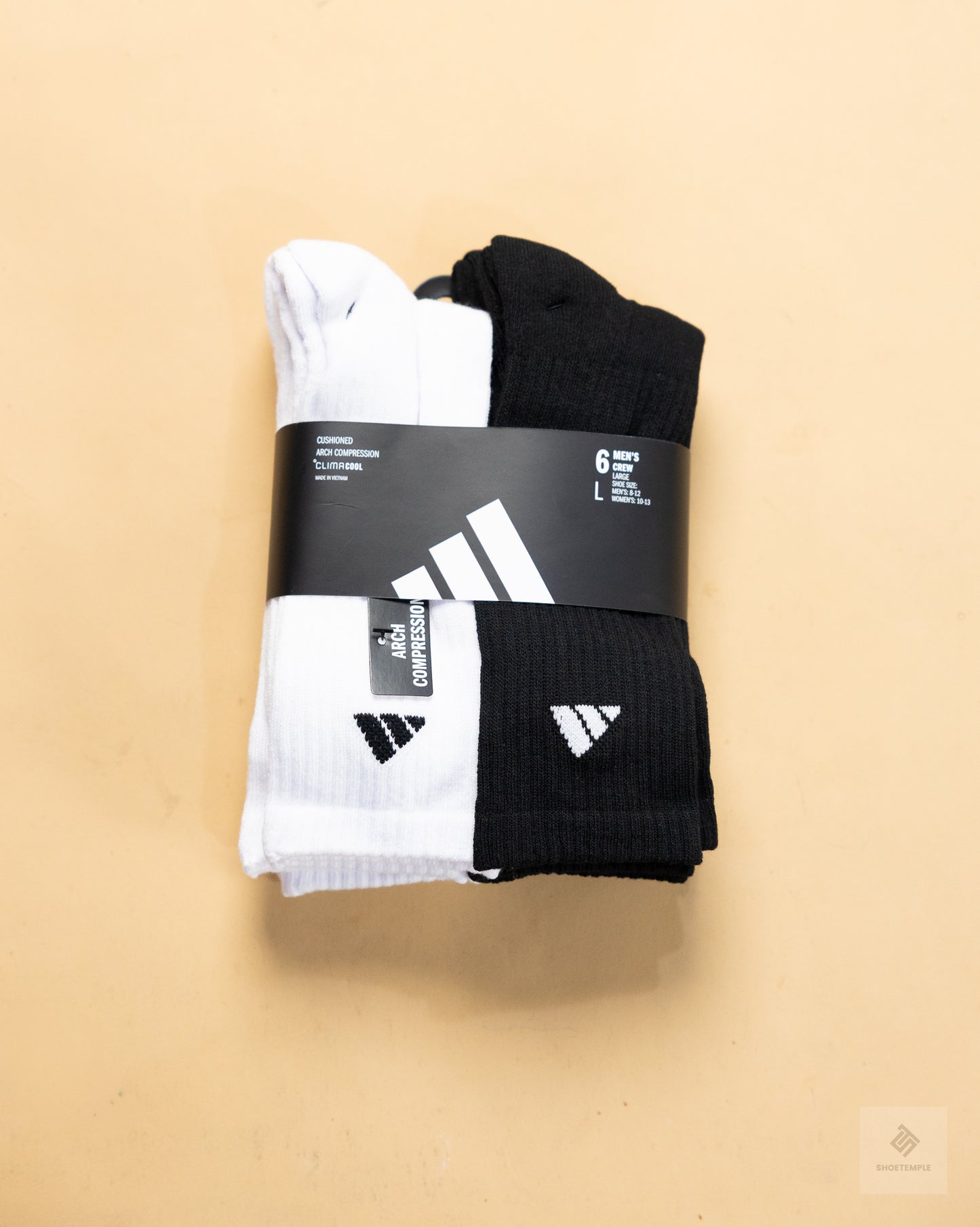 Adidas Men's Athletic Cushioned Crew Socks 6 Pairs - Mixed