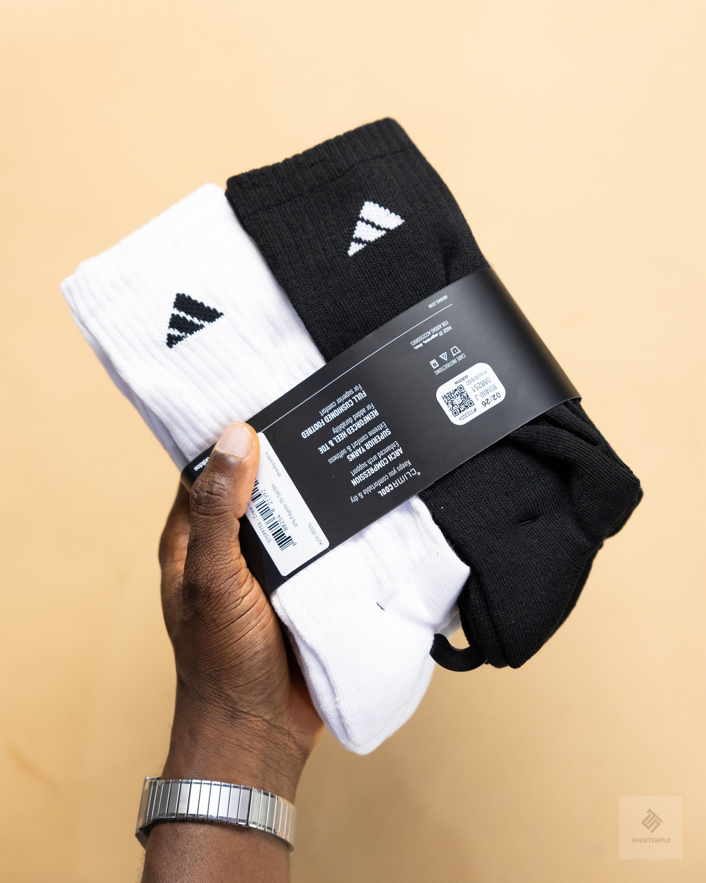 Adidas Men's Athletic Cushioned Crew Socks 6 Pairs - Mixed