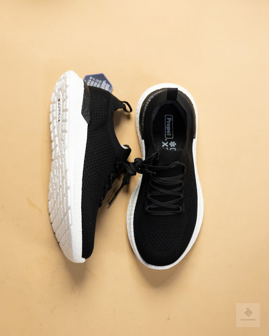 Propét B10 Unite Men's Knit Sneaker – Black