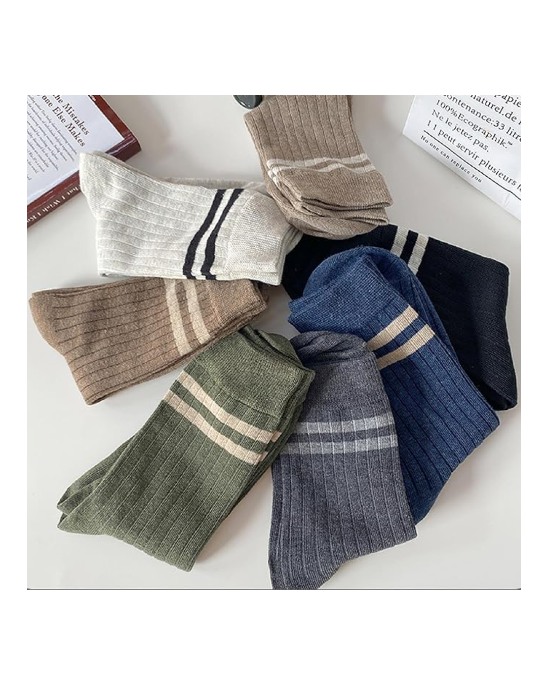 Mens Athletic Cotton Socks 7 Pack Ankle Sock