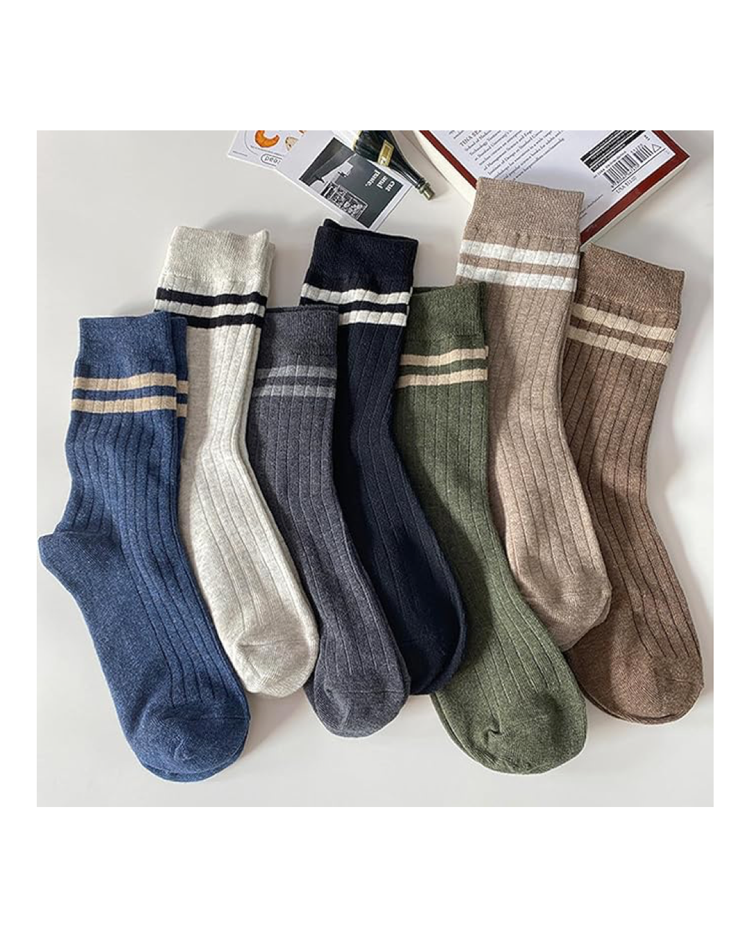 Mens Athletic Cotton Socks 7 Pack Ankle Sock