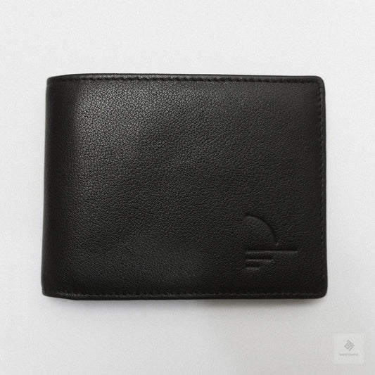 Top Grain Leather Wallet for Men - Black