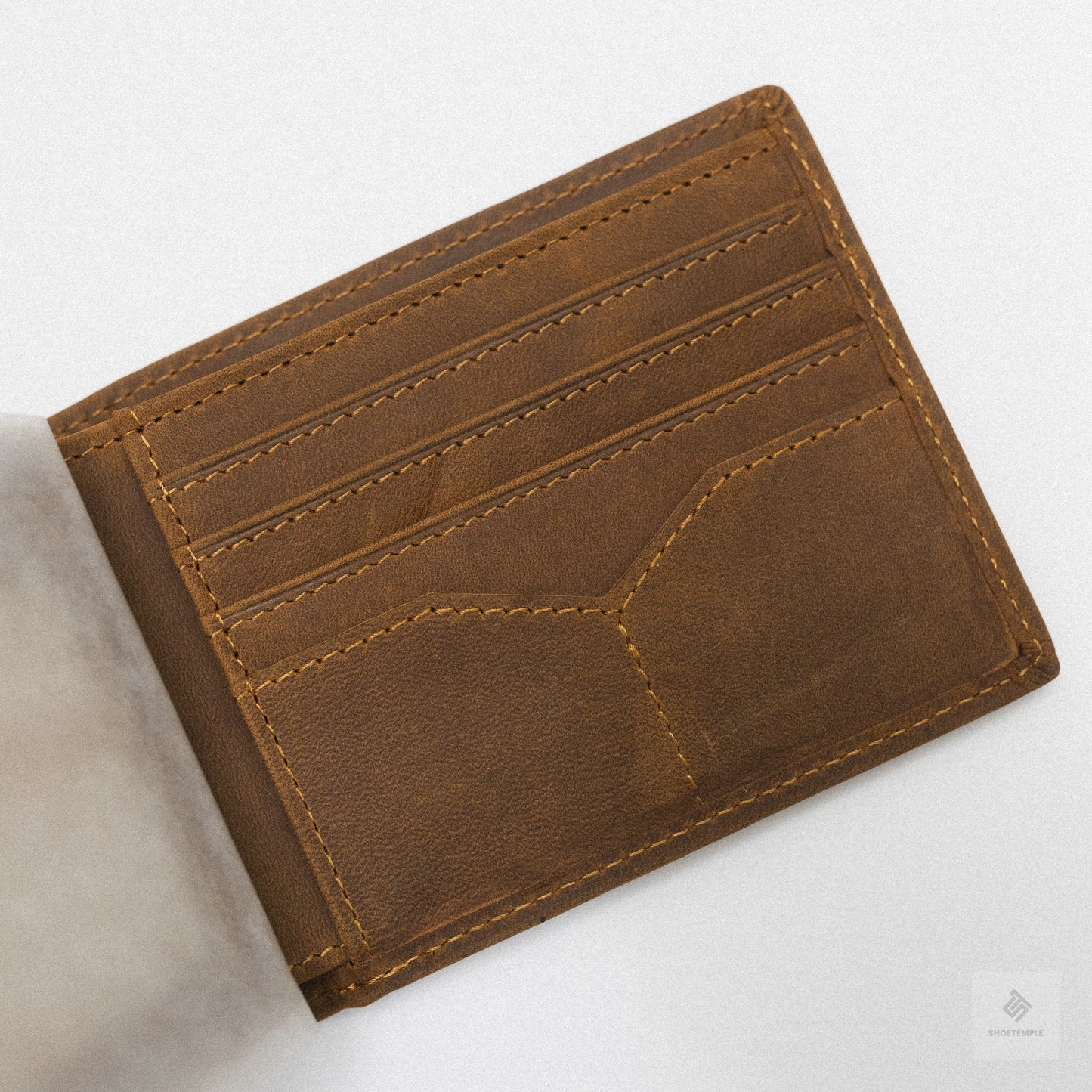 Top Grain Leather Wallet for Men - Brown