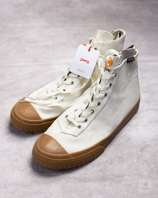 Camper Camaleon 1975 white canvas high-top sneakers