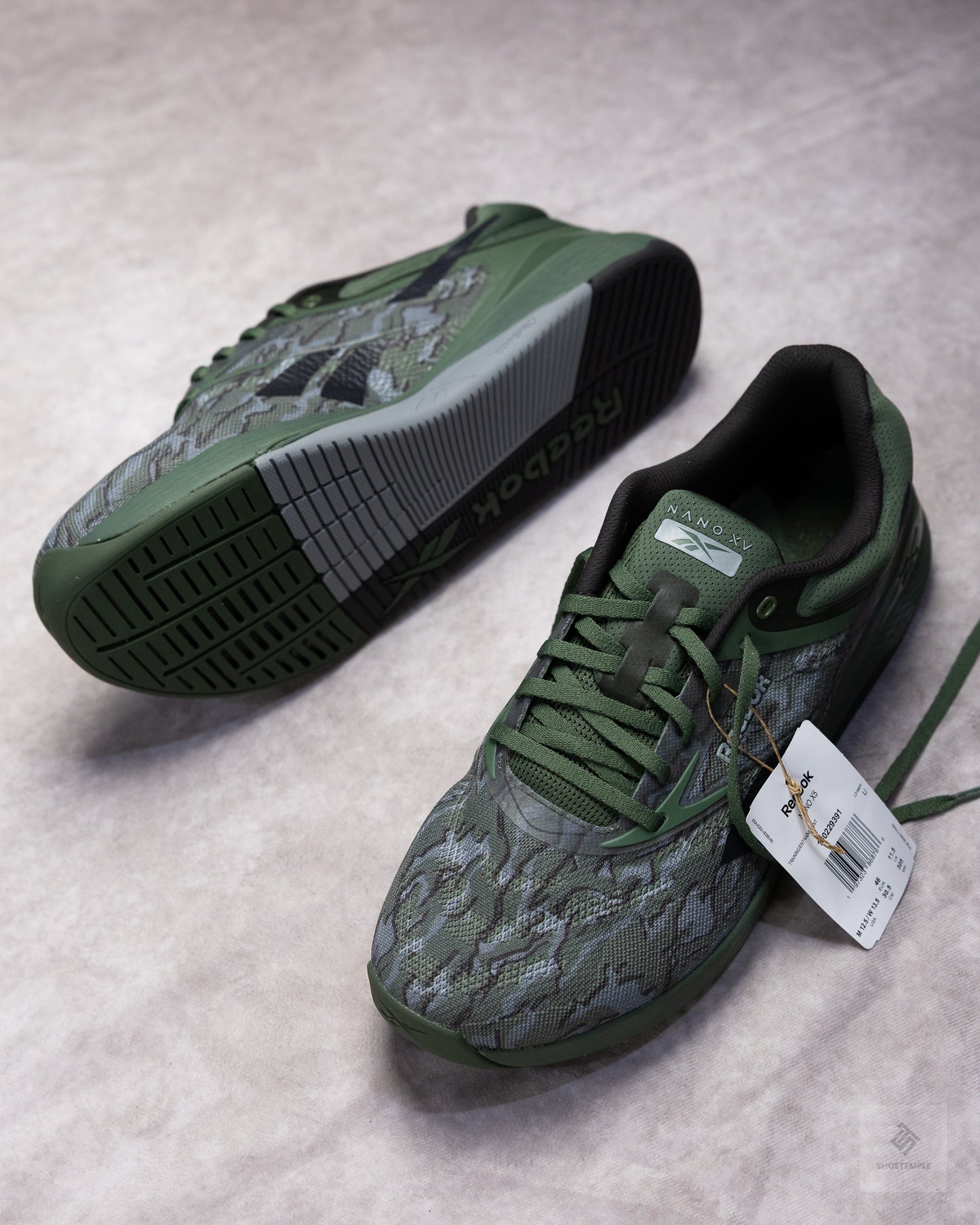 Reebok Nano X5 Training Shoe - Breakaway Green/Washed Black/Grey
