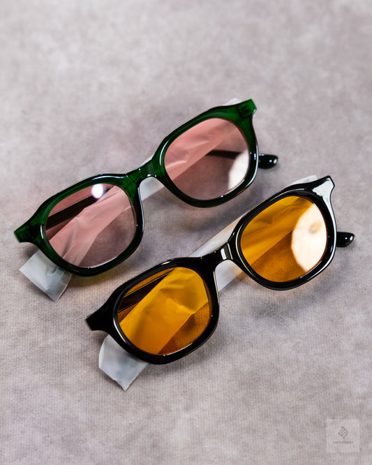 2 in 1 Retro Round Sunglasses for Men/Women Vintage Circle Shades