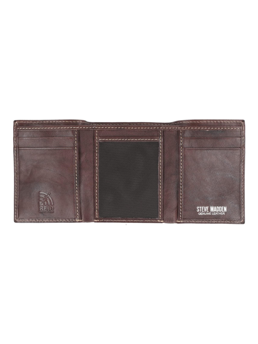 Steve Madden Men's RFID Trifold Wallet with Id Window