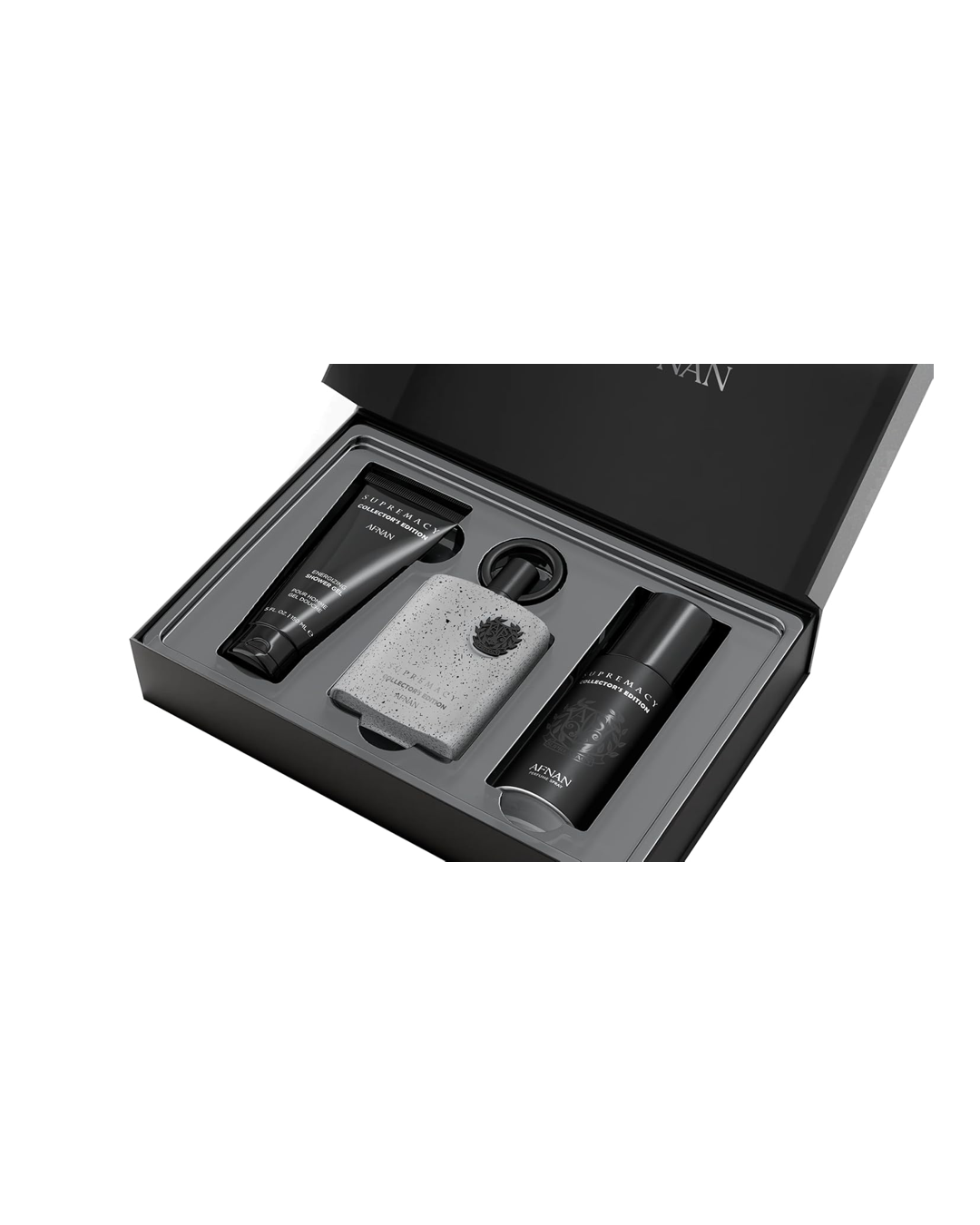 Afnan Supremacy Collector's Edition Luxury Perfume Gift Set for Men – Eau De Parfum (3.4 Oz), Deodorant (5.0 Oz), Shower Gel (5.0 Oz)