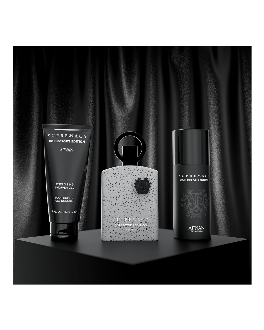 Afnan Supremacy Collector's Edition Luxury Perfume Gift Set for Men – Eau De Parfum (3.4 Oz), Deodorant (5.0 Oz), Shower Gel (5.0 Oz)
