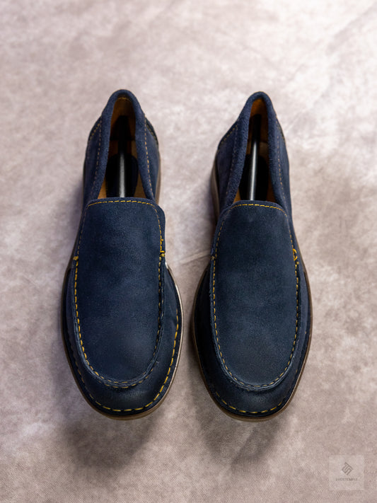 Born Suede Loafer in navy