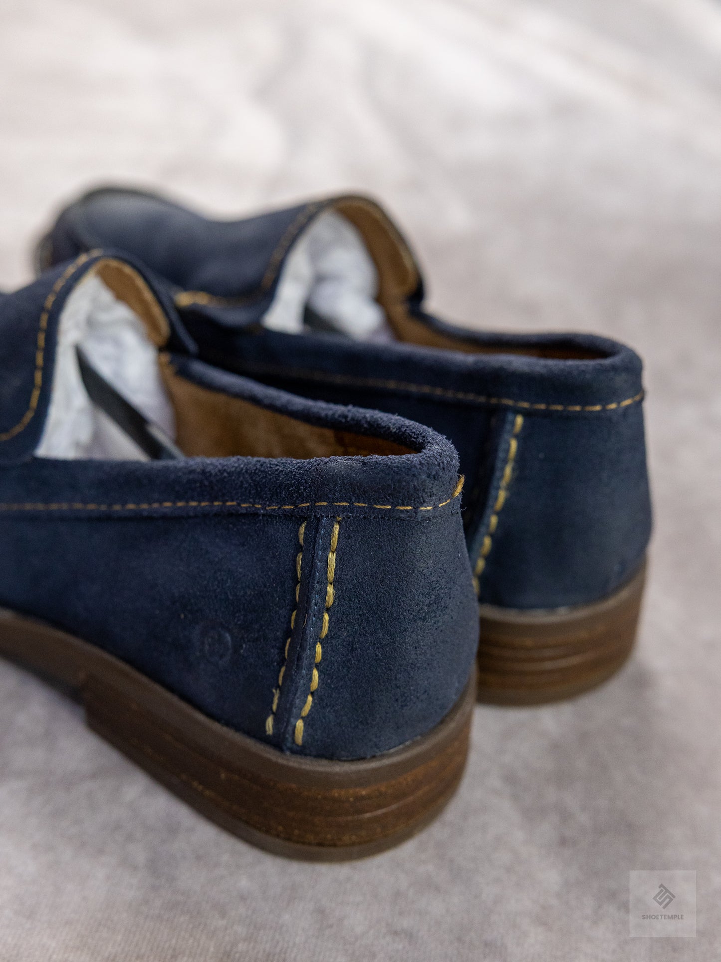 Born Suede Loafer in navy