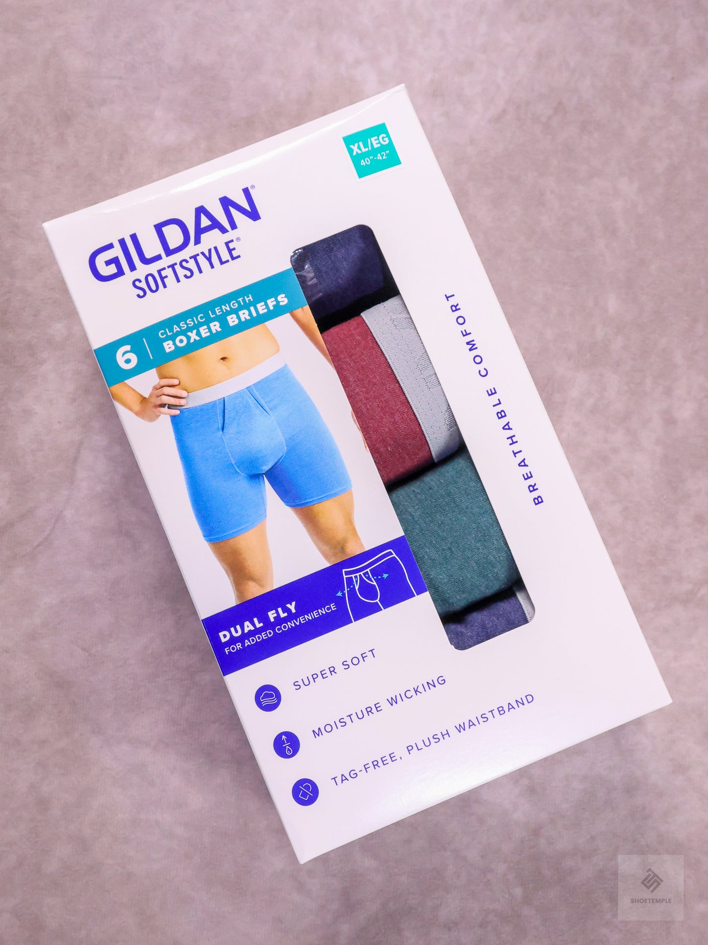 6- Pack Gildan SoftStyle Adult Men's Boxer Briefs