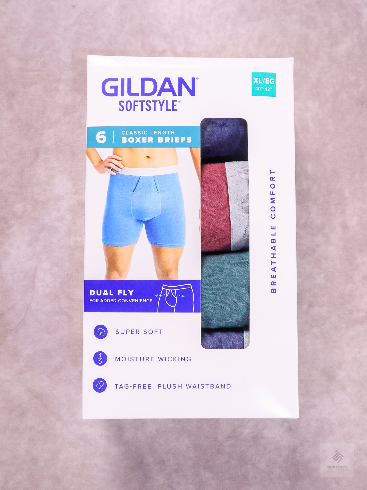 6- Pack Gildan SoftStyle Adult Men's Boxer Briefs