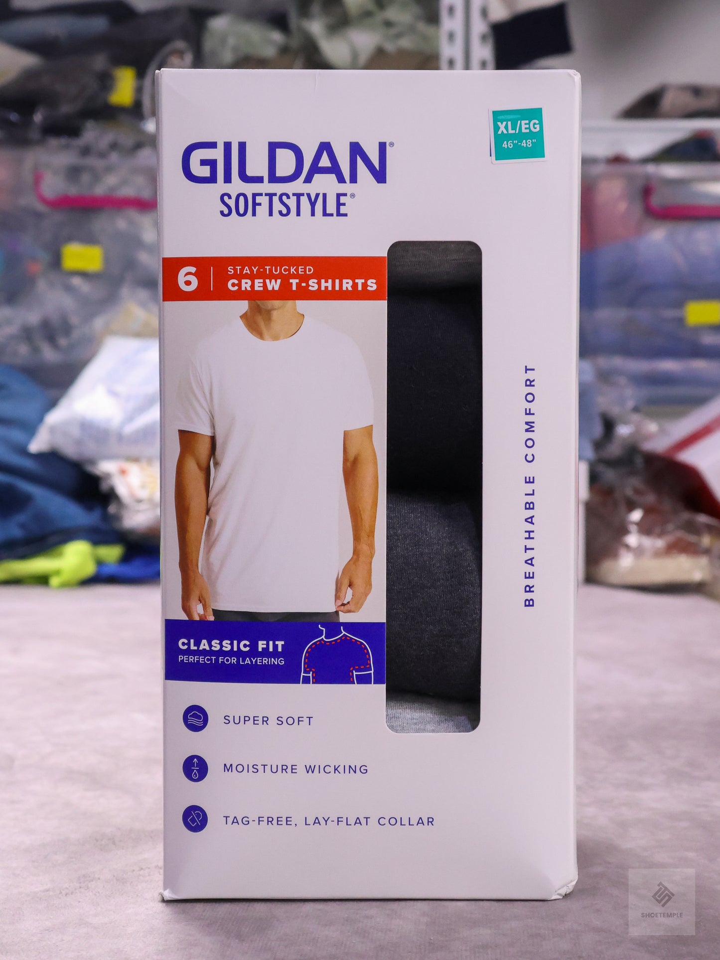 Gildan SoftStyle Men's Crew Neck T-Shirts 6 Pack