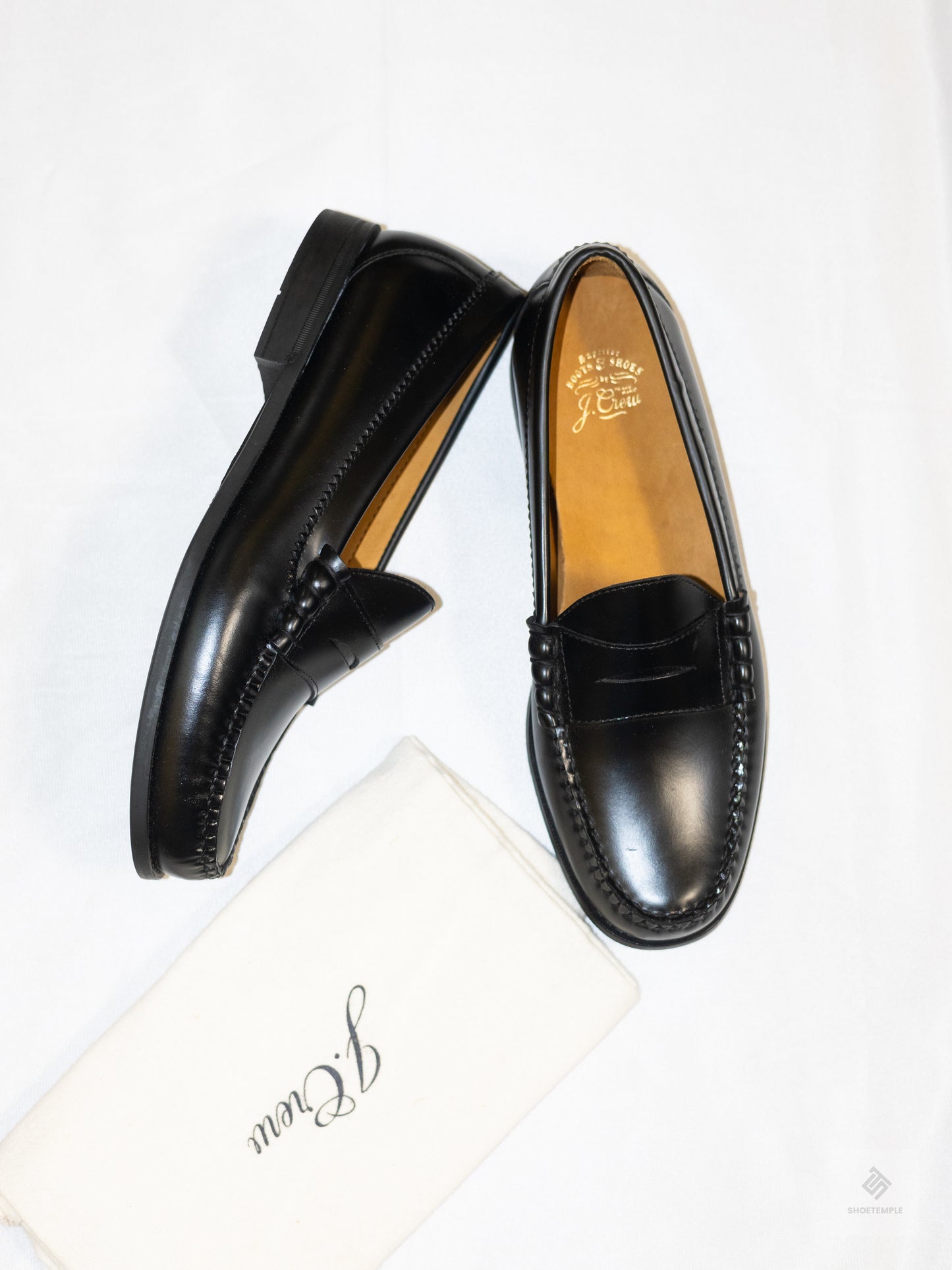 J.Crew Leather Penny Loafer Black