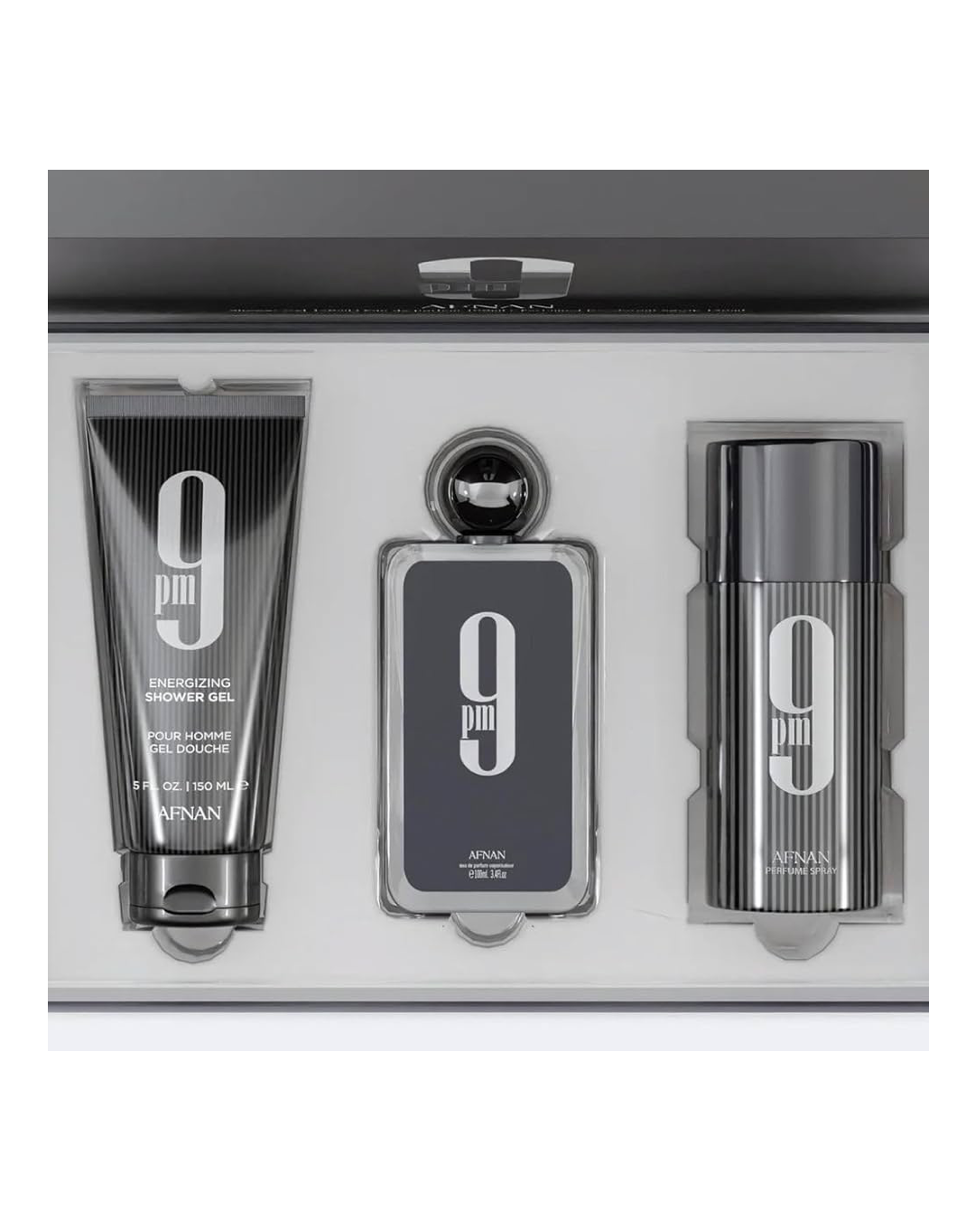 Afnan 9PM Gift Set – Perfume, Deodorant & Shower Gel