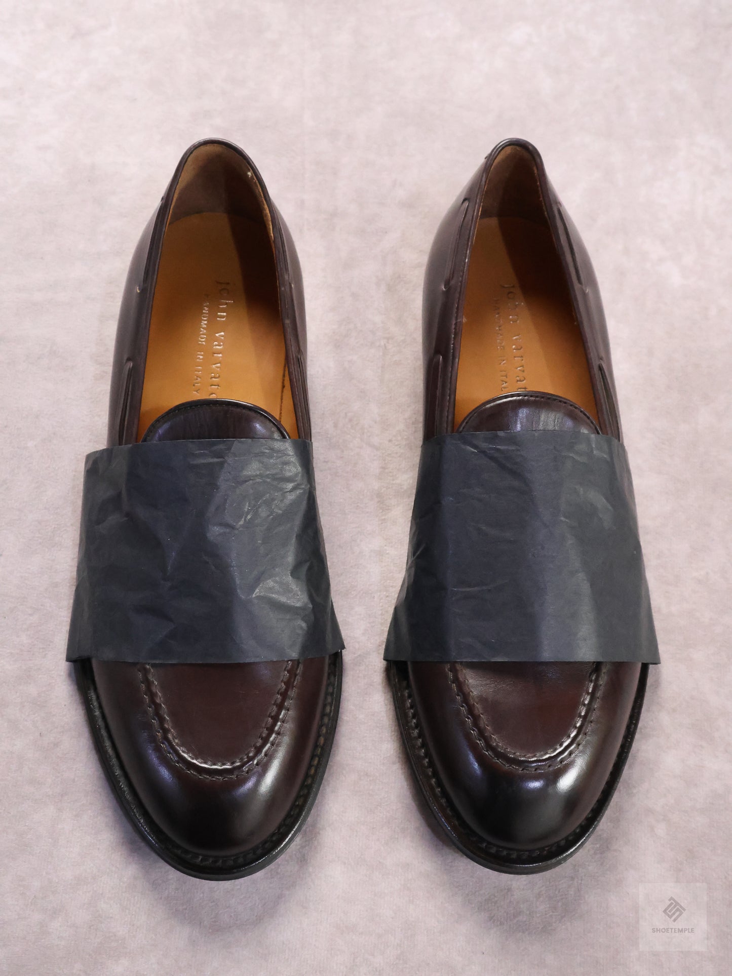 John Varvatos Dark Brown Leather Tassel Loafer