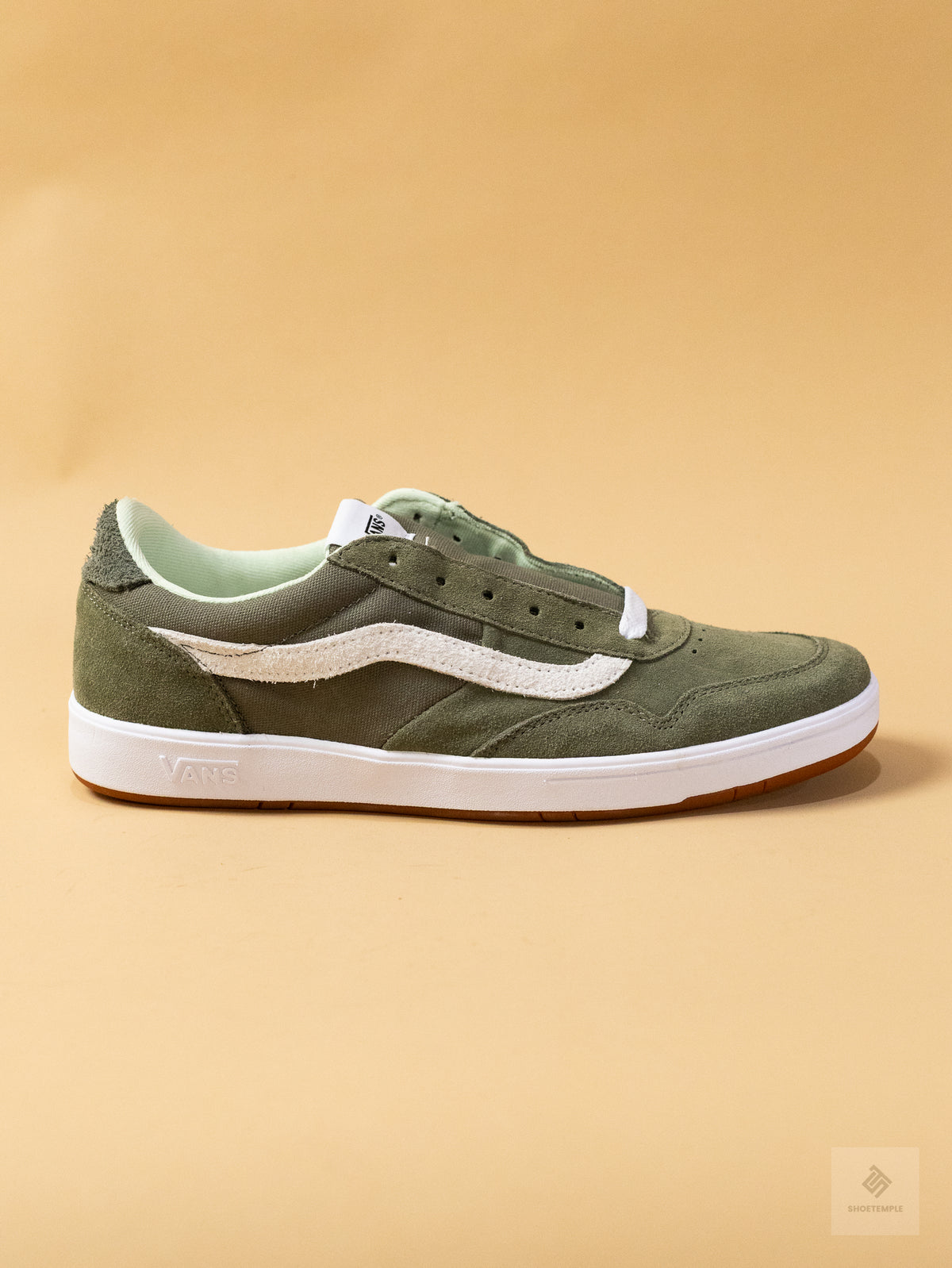 Olive green Vans Cruze Too ComfyCush