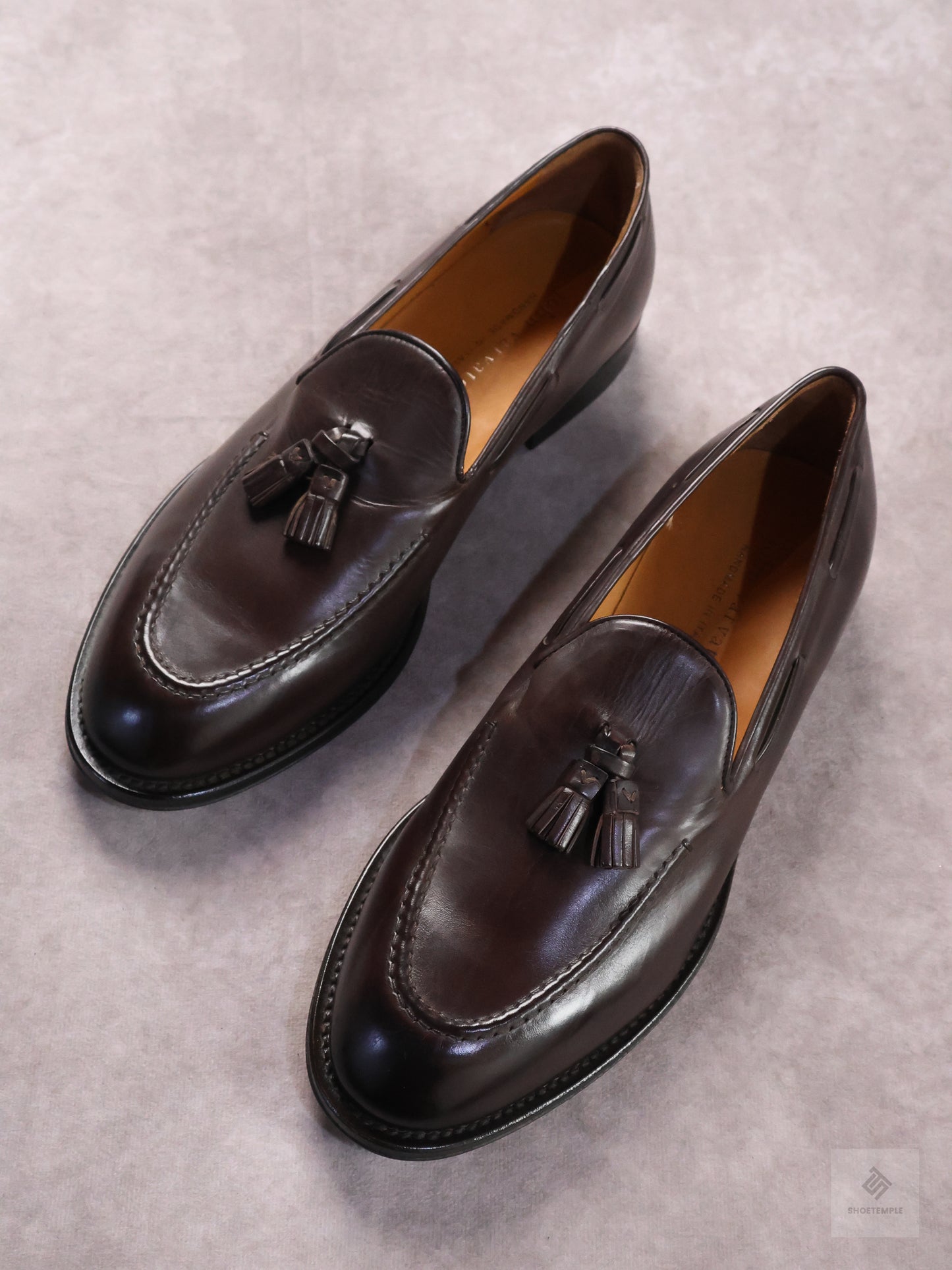 John Varvatos Dark Brown Leather Tassel Loafer