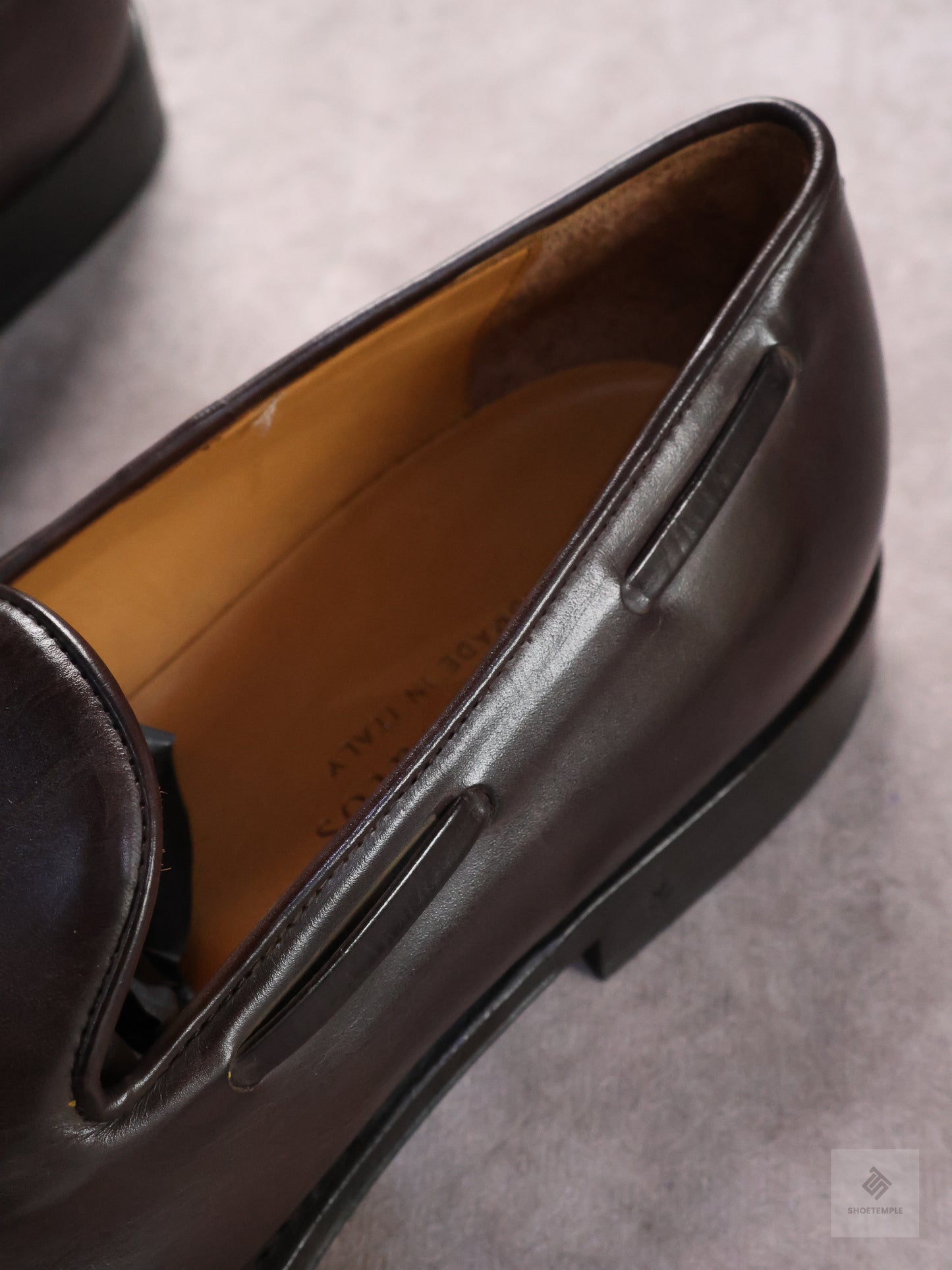John Varvatos Dark Brown Leather Tassel Loafer