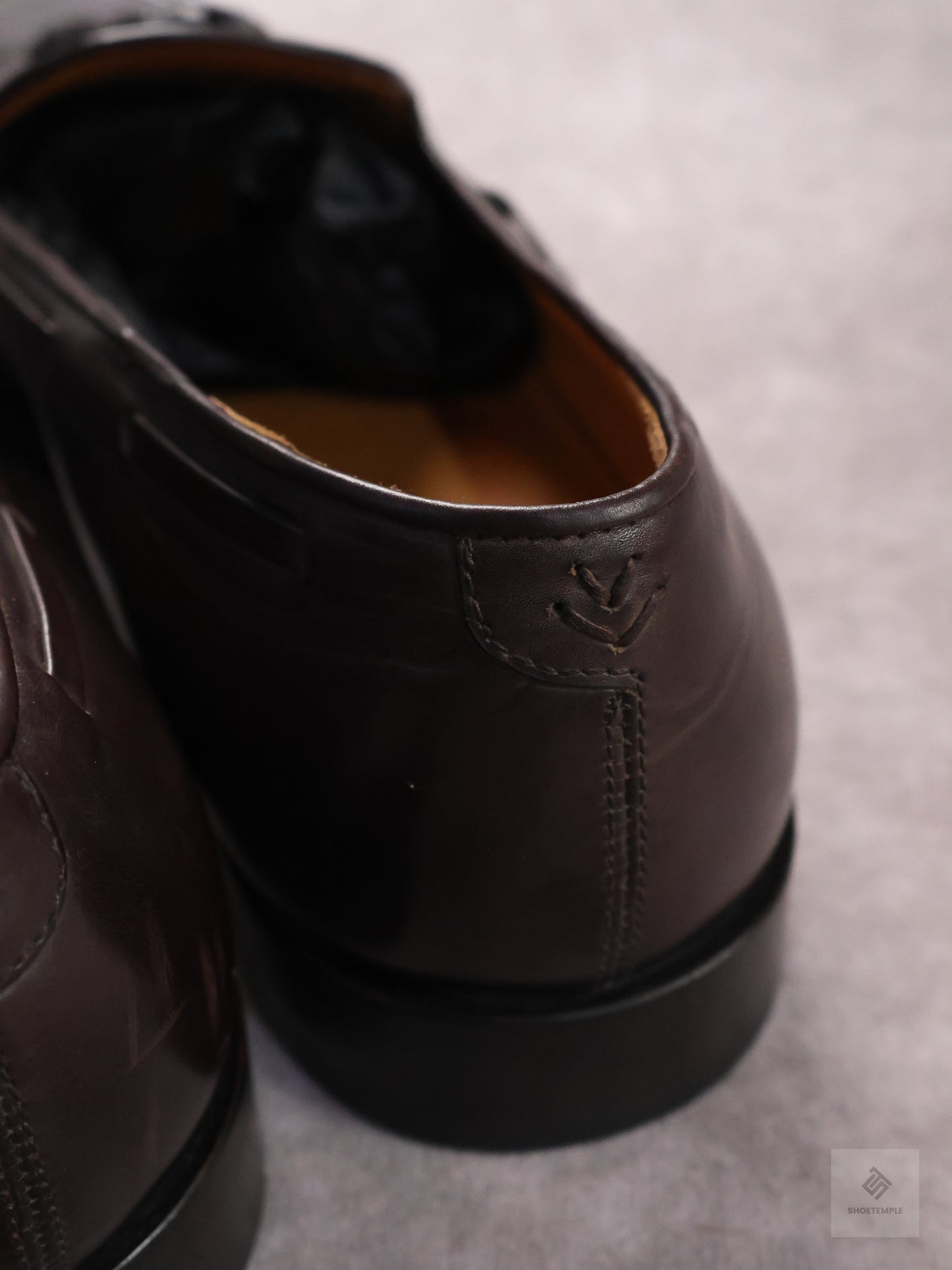 John Varvatos Dark Brown Leather Tassel Loafer