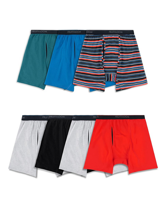 Fruit of the Loom Men's Coolzone Boxer Briefs – Assorted Colors (7-Pack)