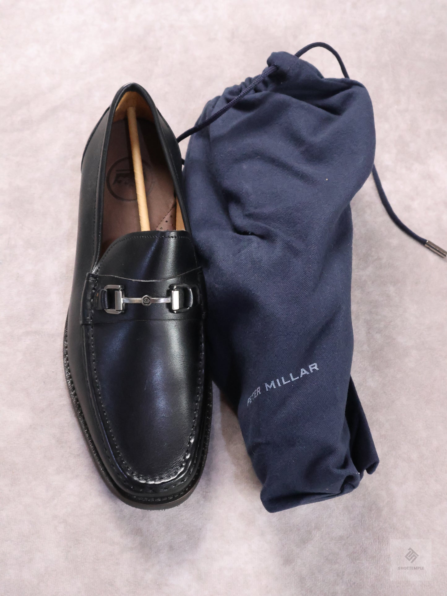 Peter Millar Black Leather Bit Loafer