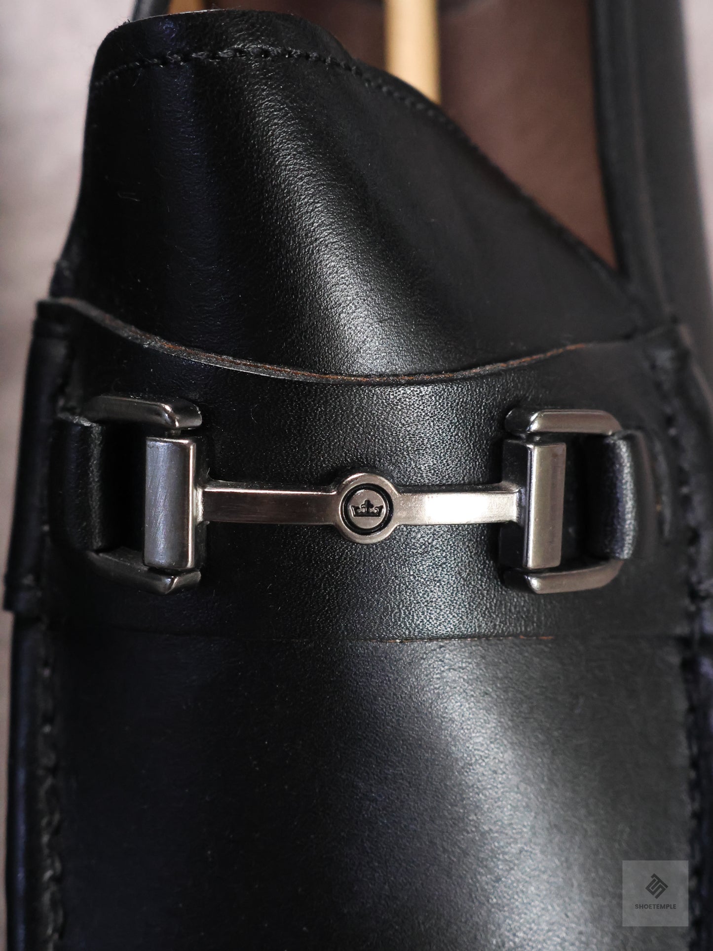 Peter Millar Black Leather Bit Loafer