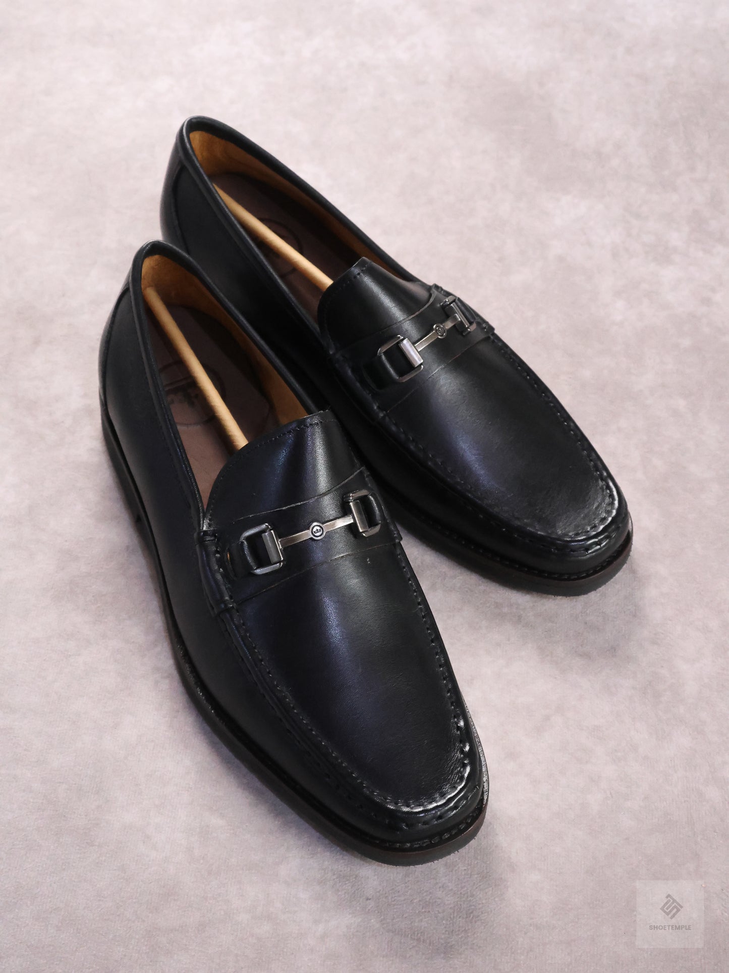Peter Millar Black Leather Bit Loafer