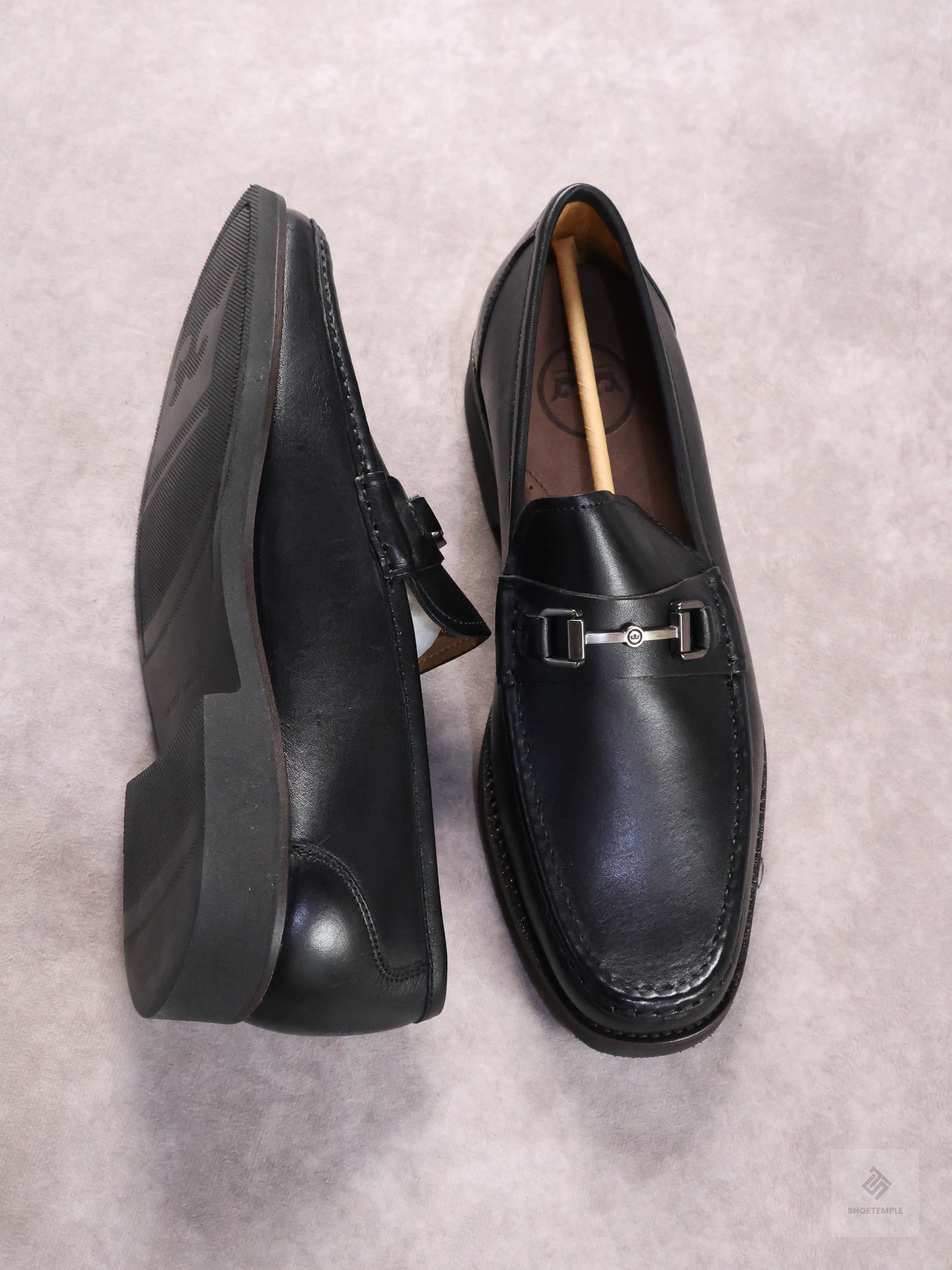 Peter Millar Black Leather Bit Loafer