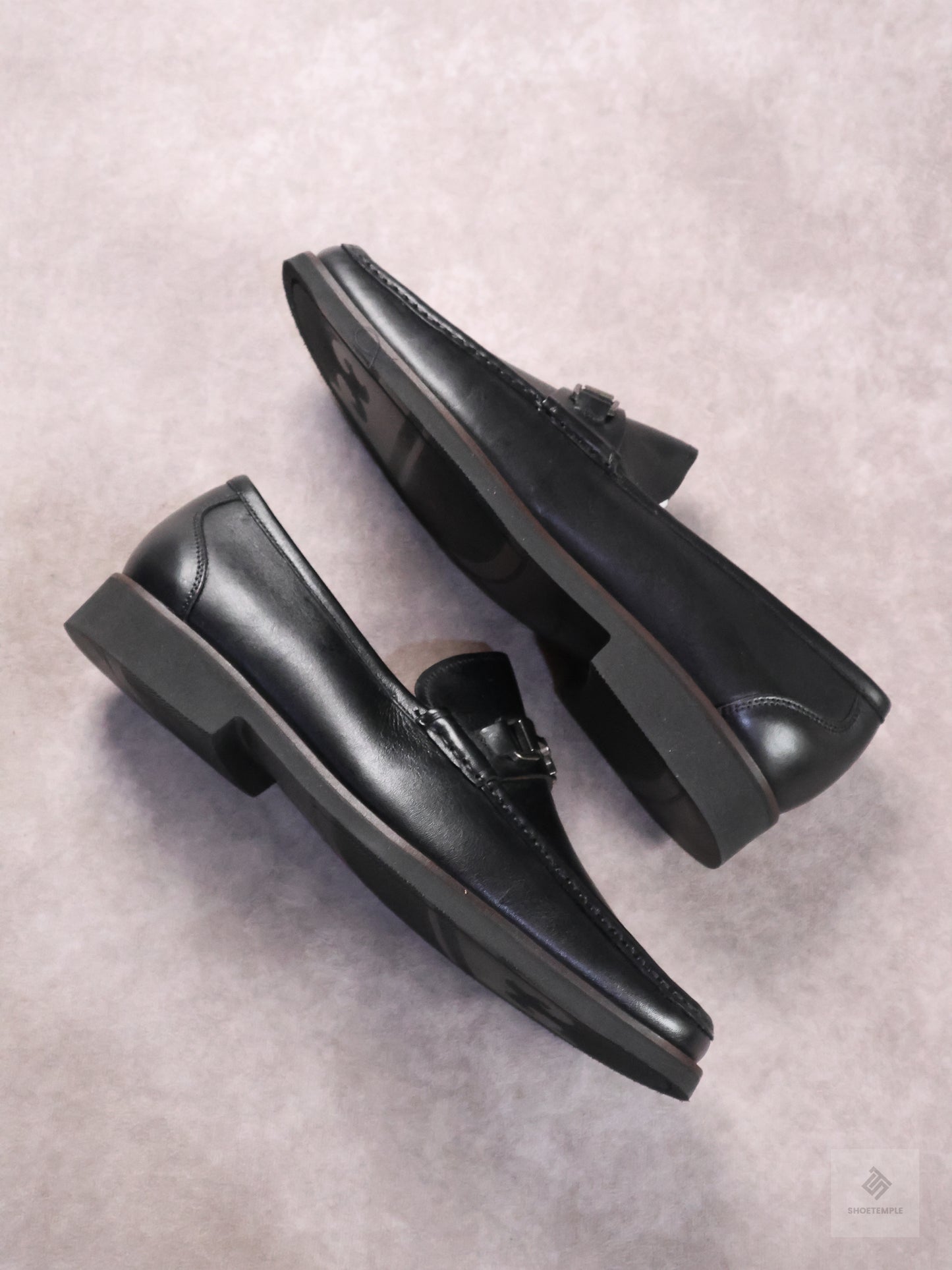 Peter Millar Black Leather Bit Loafer