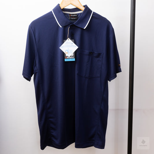 King Gee Moisture Wicking Polo Shirt - Navy