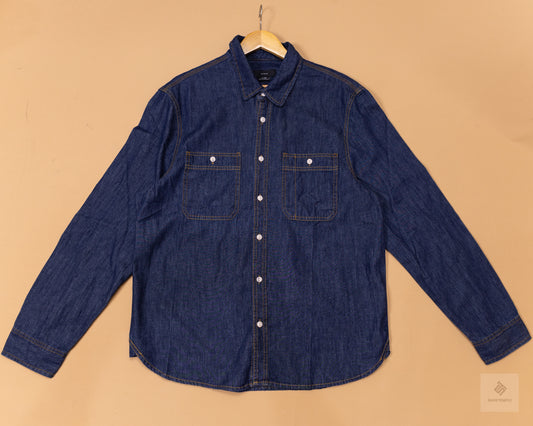 Brooklyn Long Sleeve Shirt Dark Indigo