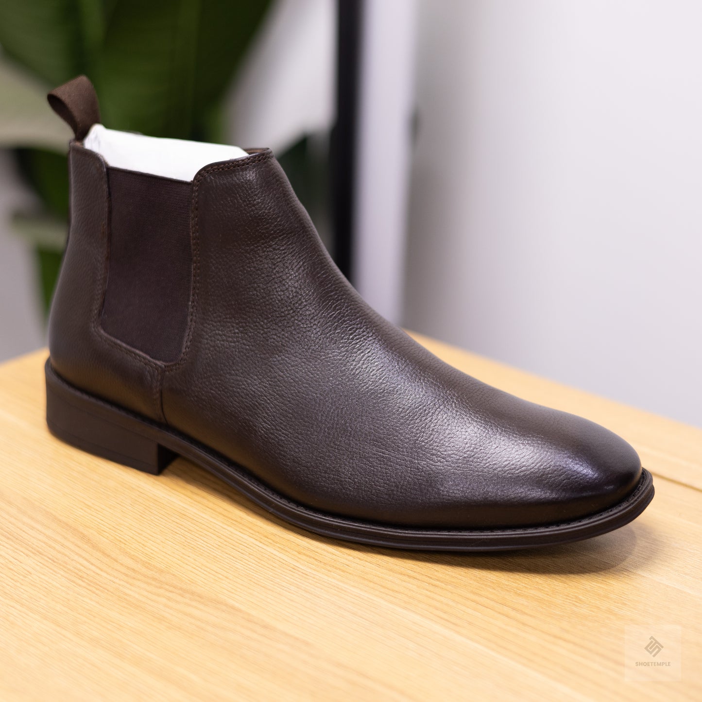 Gazman Leather Chelsea Boots Brown