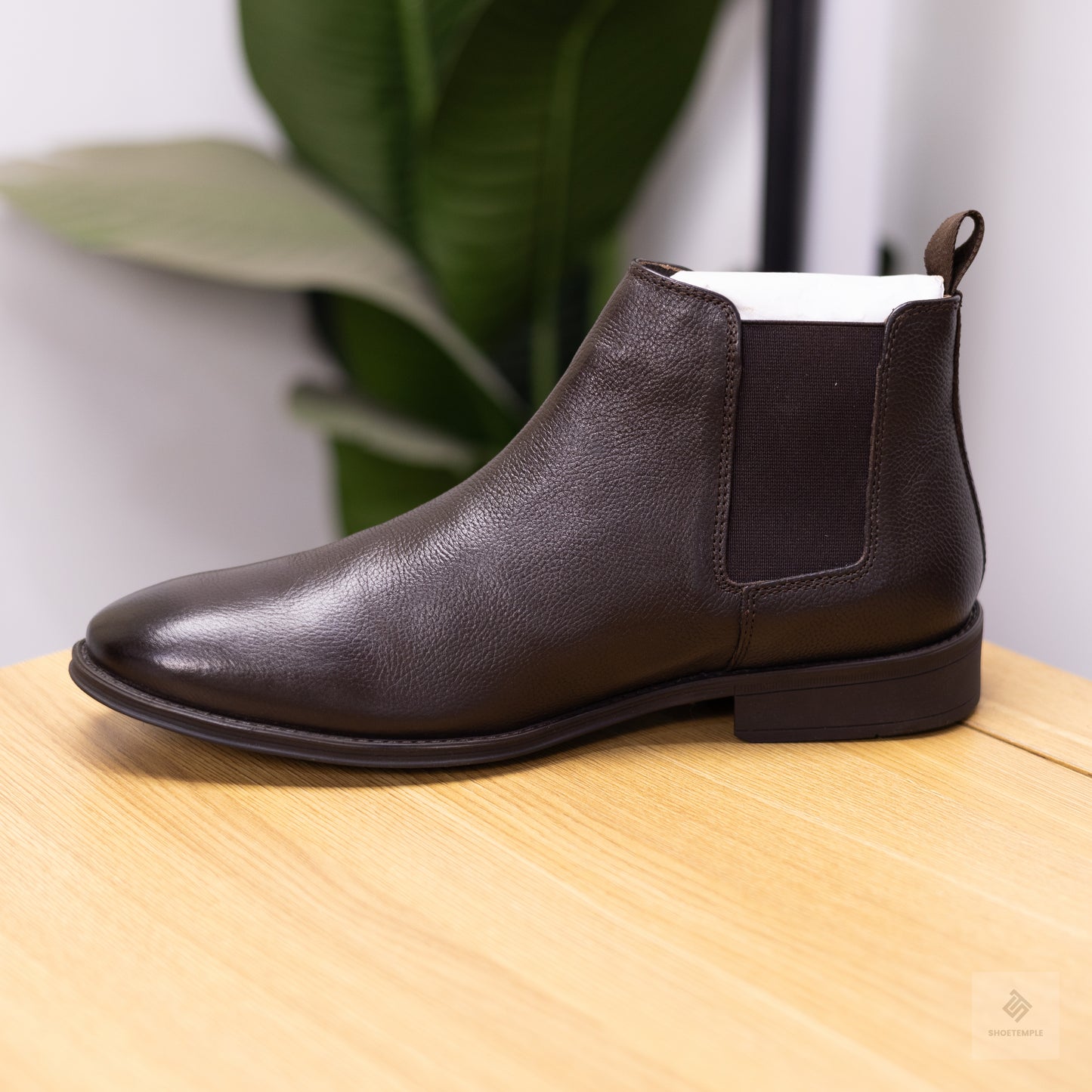 Gazman Leather Chelsea Boots Brown