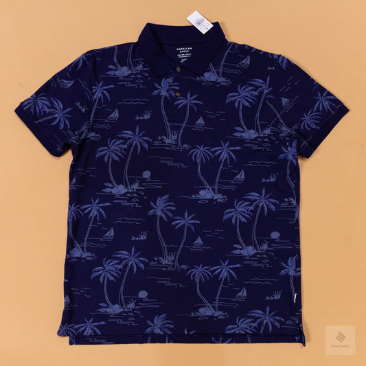 American Eagle Navy Palm Patterns