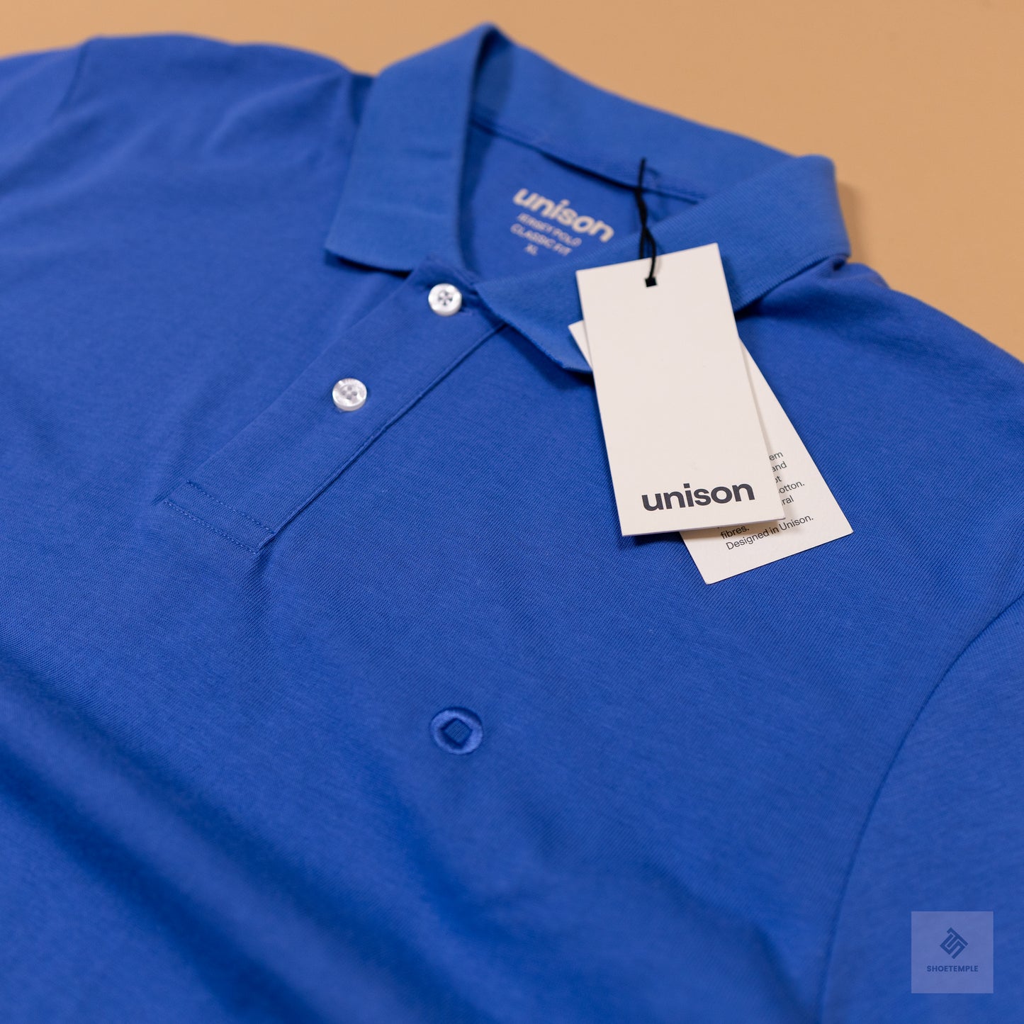 Unison Pique Polo  Blue