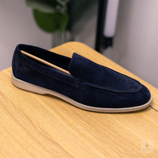 Unison Suede Loafer Navy Blue