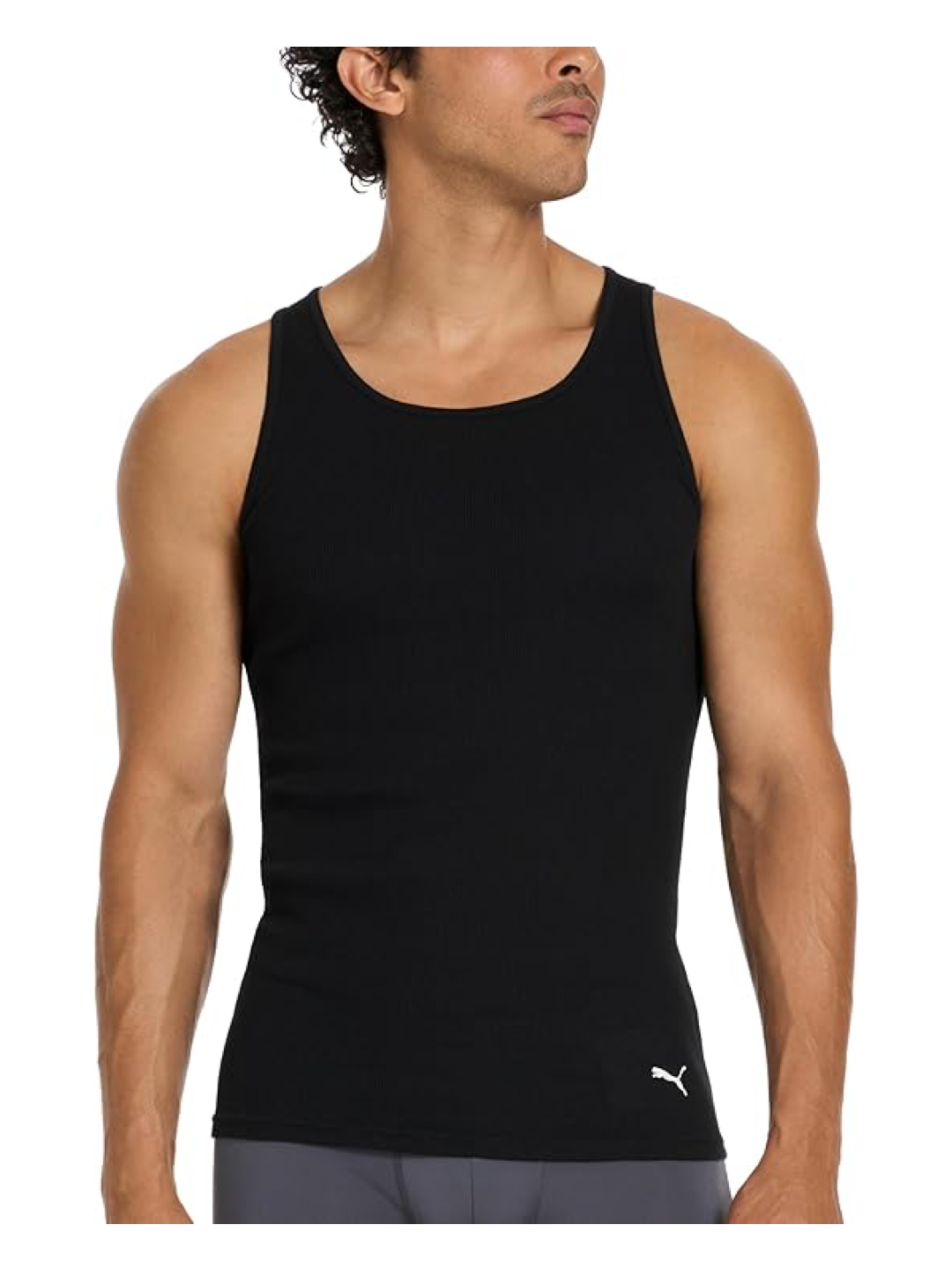 Puma Men's 5 Pack Cotton Rib Tank Top