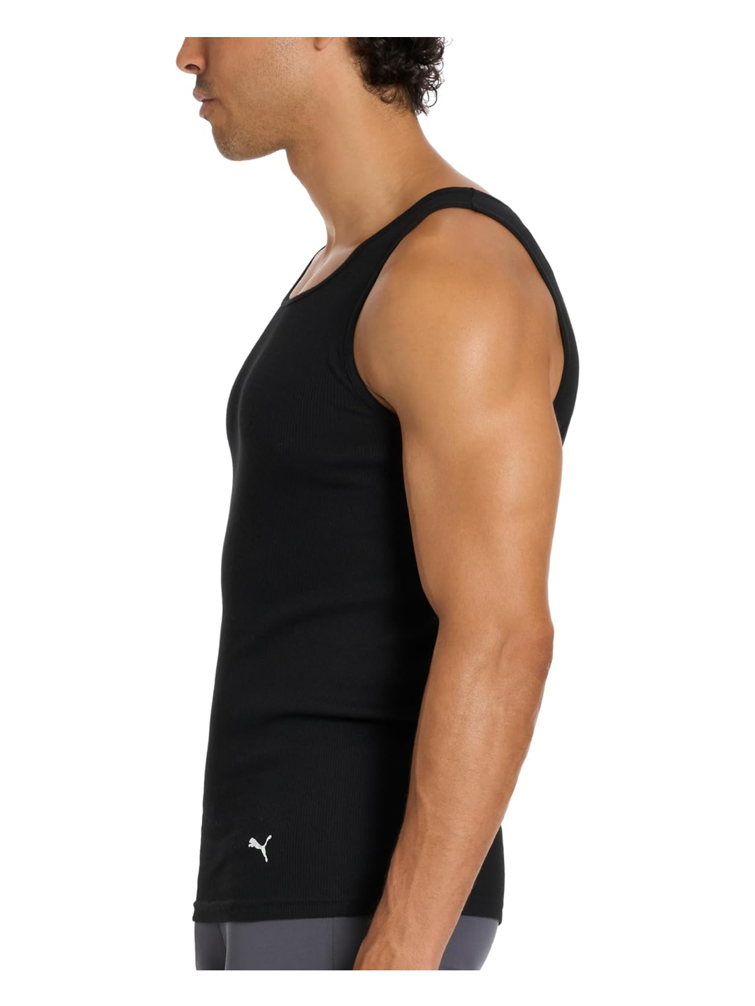 Puma Men's 5 Pack Cotton Rib Tank Top