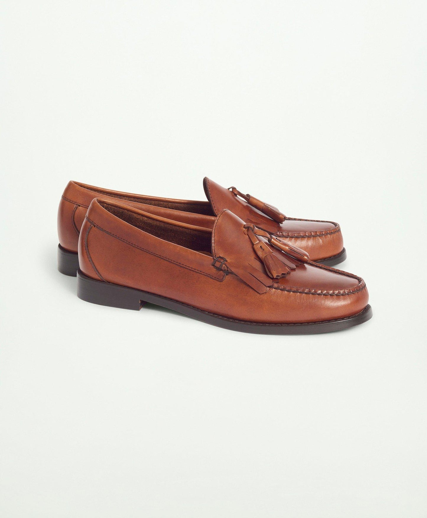 Brooks Brothers Cheever Tassel Loafer With Kiltie - Brown – Shoetemplegh