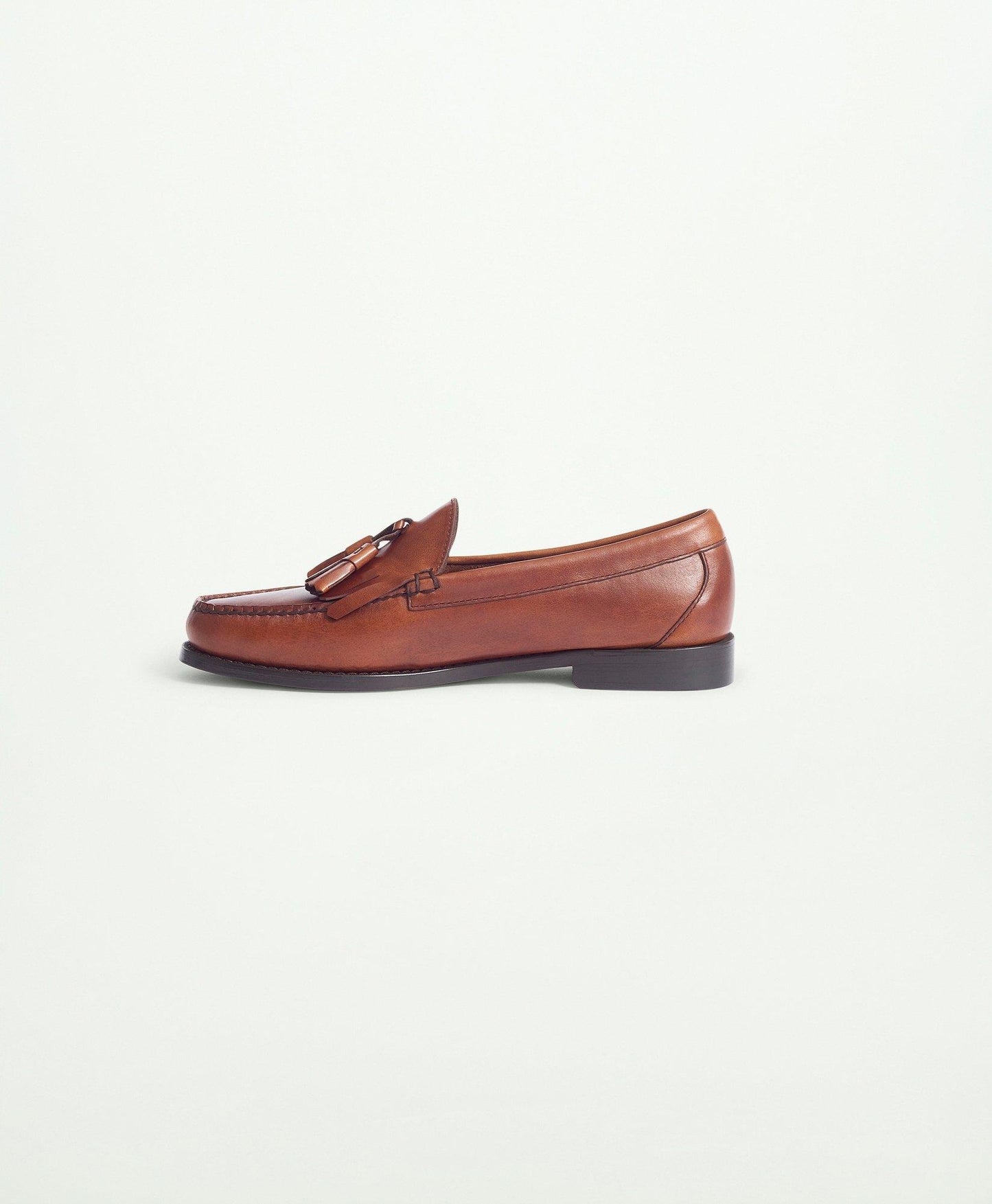 Brooks Brothers Cheever Tassel Loafer With Kiltie - Brown