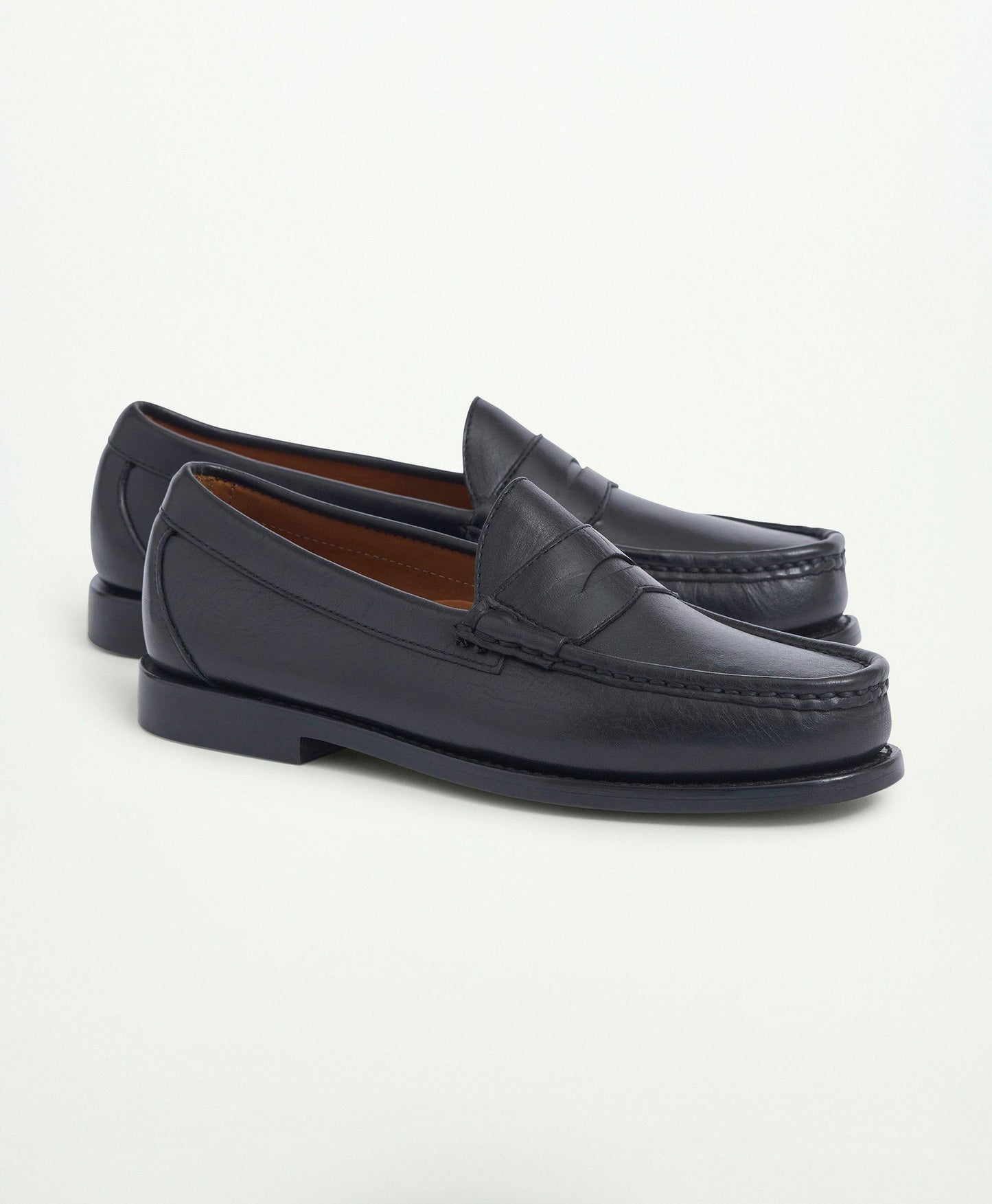 Brooks Brothers - Westport Penny Loafers - Black