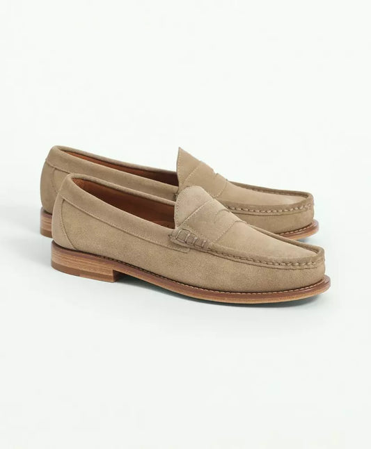 Brooks Brothers Suede Penny Loafers