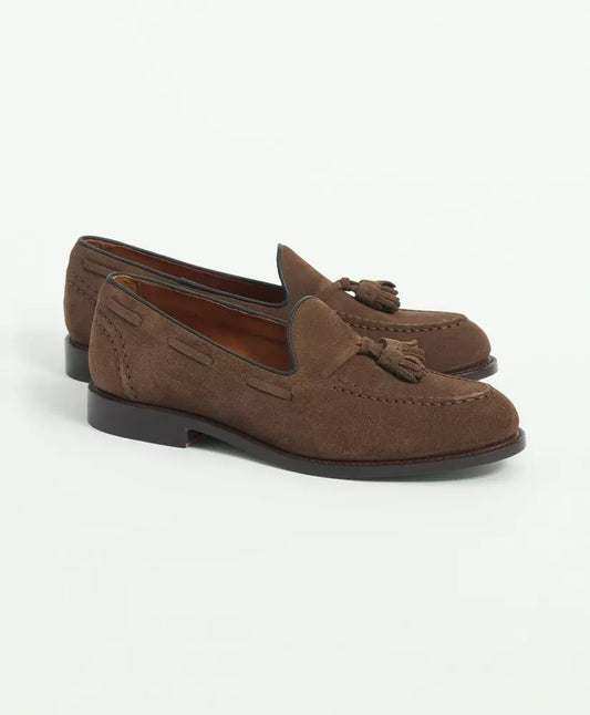 Brooks Brothers Suede Tassel Loafers