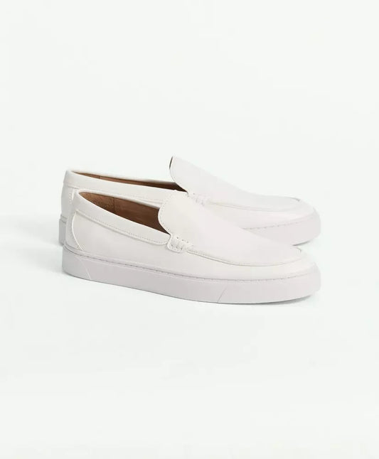 Brooks Brothers Hampton Leather Slip-On Sneakers